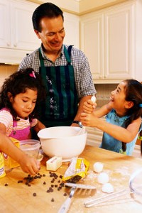 Father, Cooking with Daughters